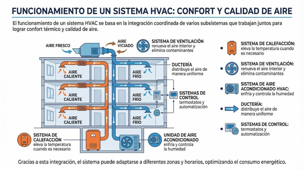 Cómo funciona un sistema HVAC