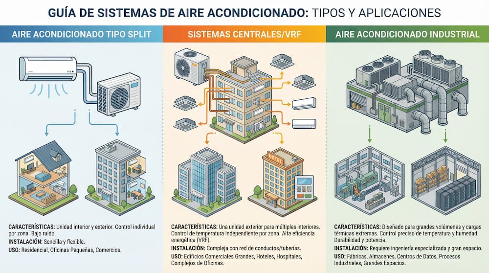 Tipos de aire acondicionados