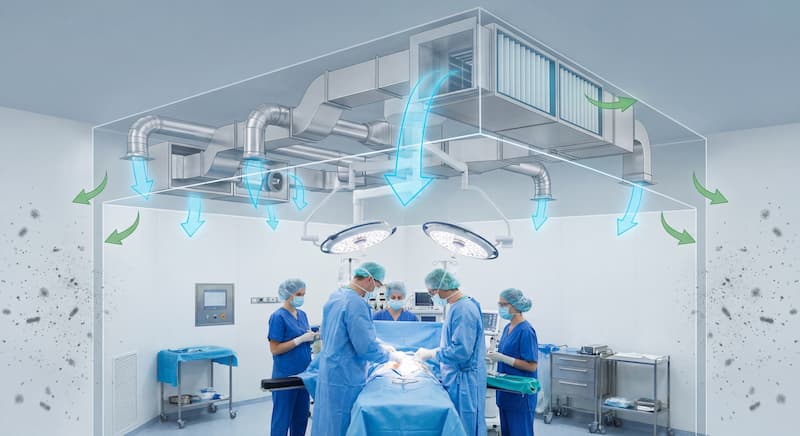 equipos de aire acondicionado para quirófanos