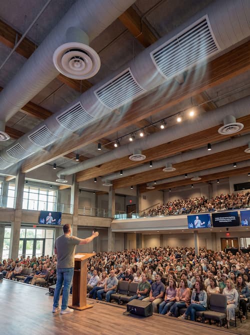 diseño HVAC para iglesias