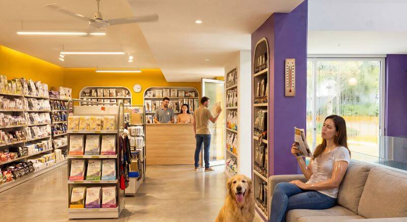 sin aire acondicionado en clínica veterinaria